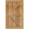 Ekena Millwork Framed Board-n-Batten Shutters w/Z-Bar, Rough Sawn Western Red Cedar, 16 1/8W x 26H, PR RBF06Z16X026RWR - alternate 3